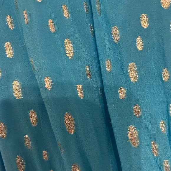 Lilly Pulitzer Blue and Silver Maxi Dress - Picture 7 of 7